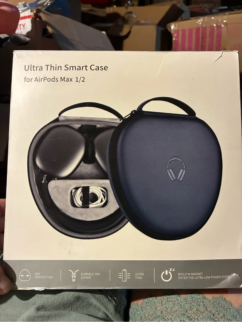 Ultra Thin Smart Case for AirPods Max - Navy Blue